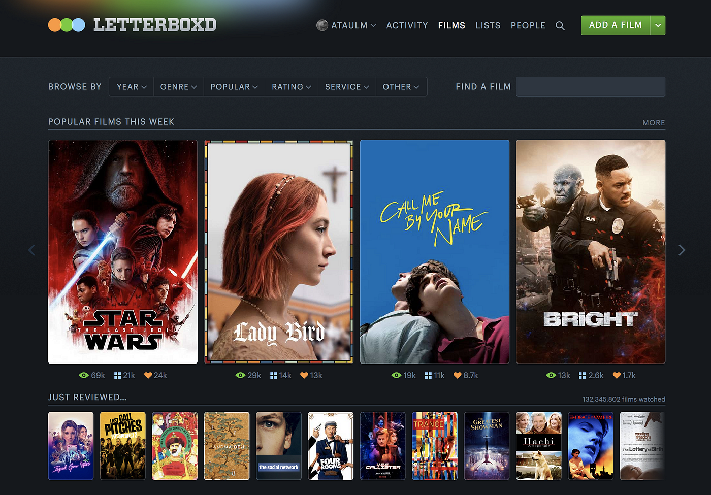 Screenshot of the Letterboxd film page.