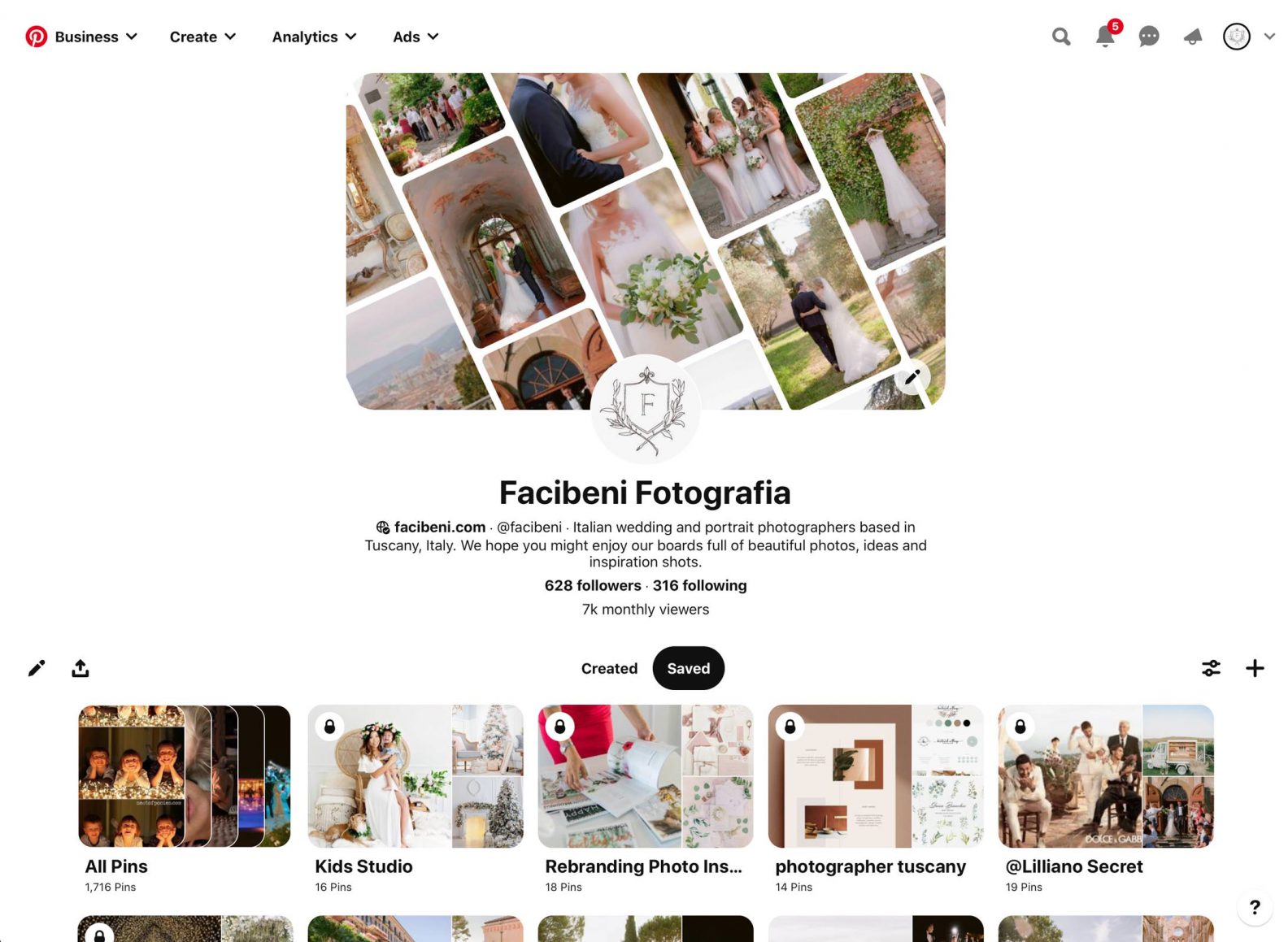 Screenshot of a Pinterest board.