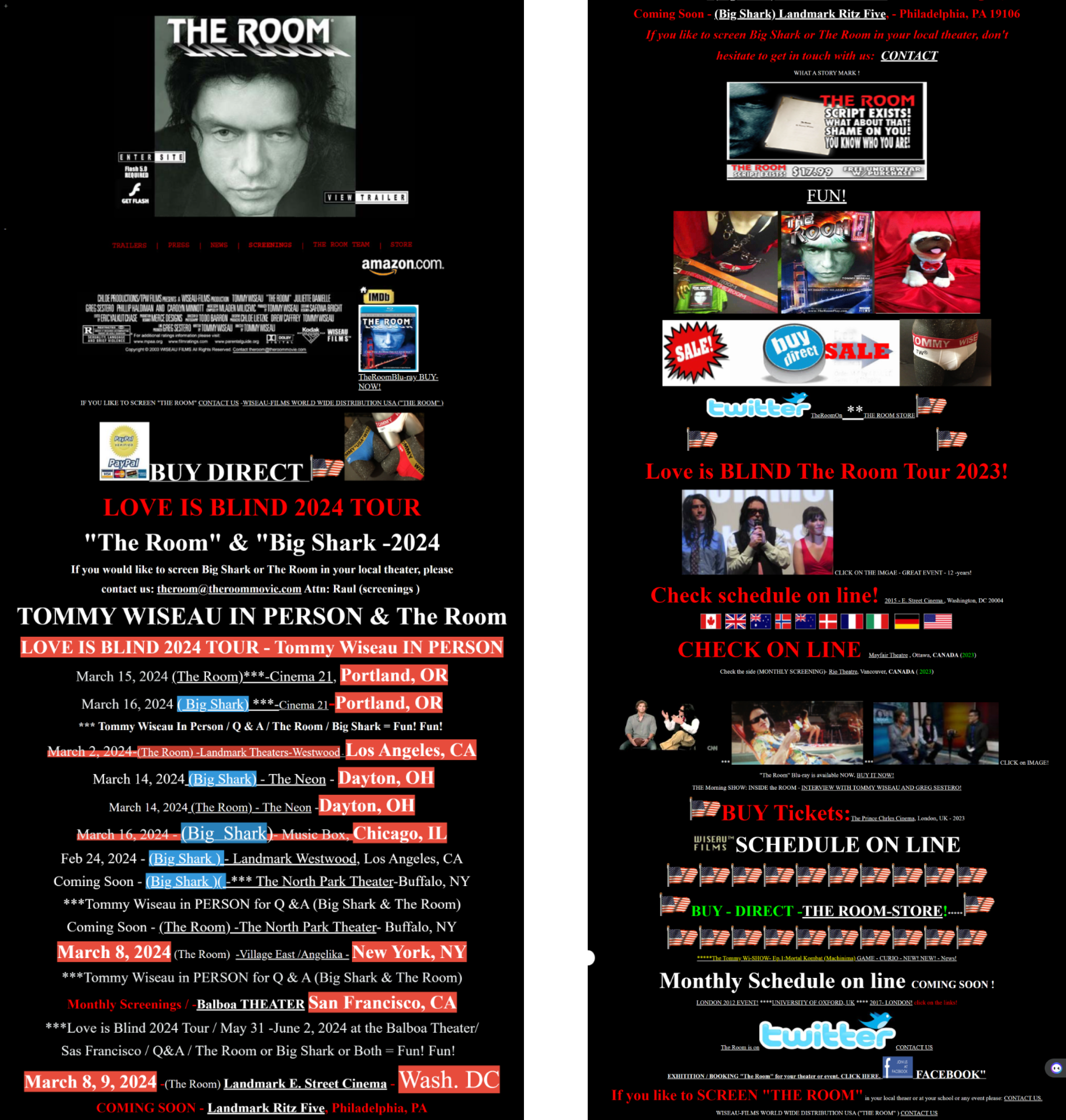 The Room's Official Website