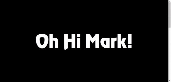 Gif of final webpage on desktop